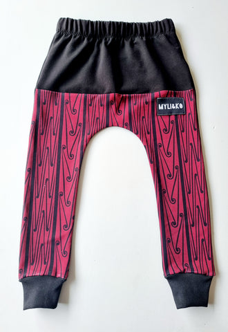 Kōkōwai kowhaiwhai Harlem pants