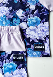 Purple floral summer set