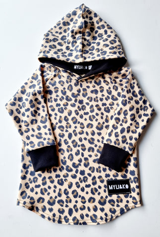 into the wild leopard Hooded top