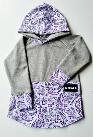 Waiporoporo Koru design hooded top